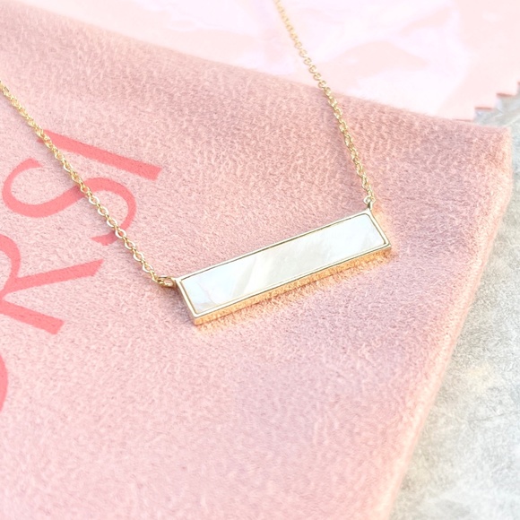 New ORSI Silver Morgan Bar Necklace Gold Plated - Picture 1 of 6